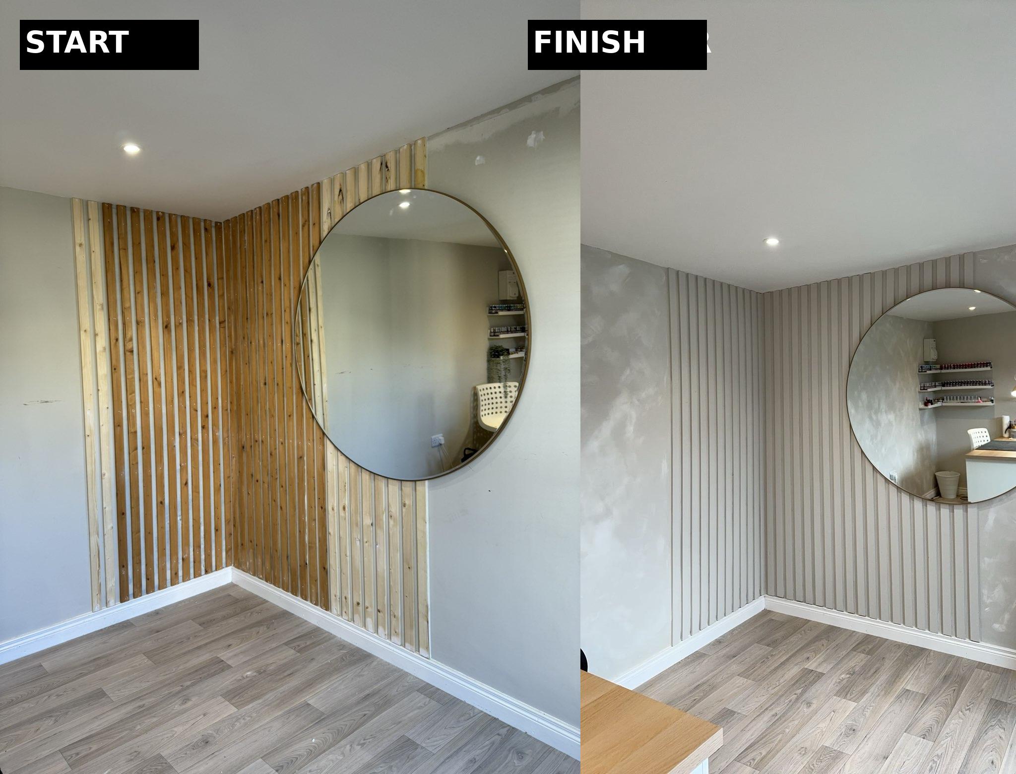 Wall panelling feature wall Newtownabbey Northern Ireland